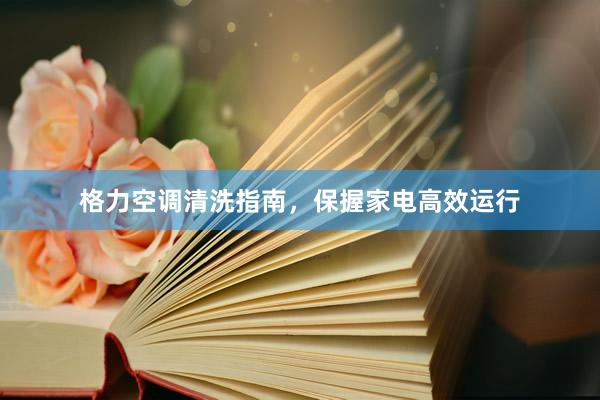 格力空调清洗指南，保握家电高效运行