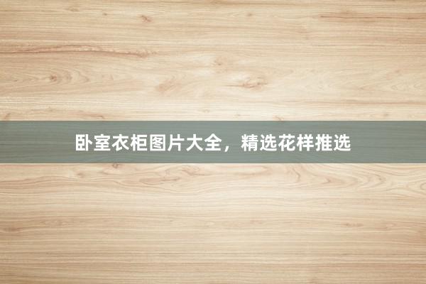 卧室衣柜图片大全，精选花样推选